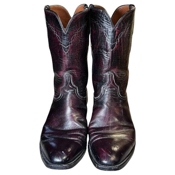 Lucchese Handmade Oxblood Classic Leather Western Boots– Men’s Size 10.5 D - Picture 16 of 16